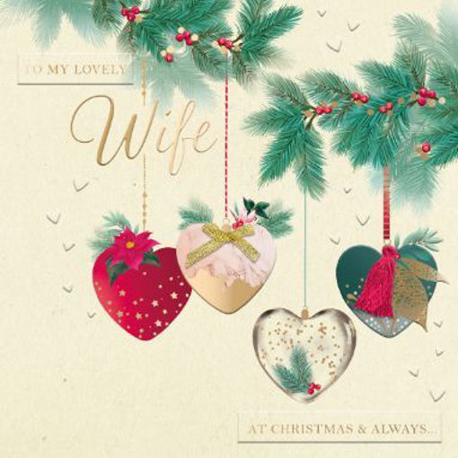 Picture of LOVELY WIFE CHRISTMAS CARD